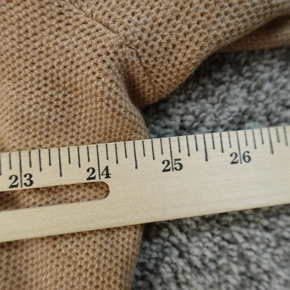 Polo Ralph Lauren Sweater Mens 2XL Beige Pima Pony Waffle Knit‎ 1/4 Zip Pullover